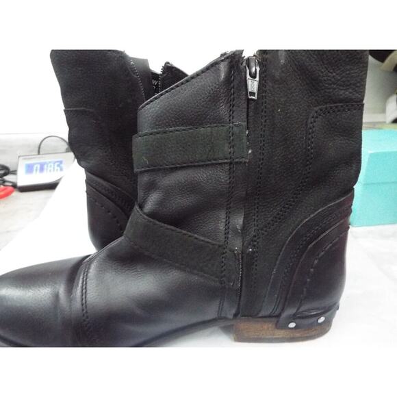Naughty Monkey Ankle Boots Woman 8 Black Leather Boot - Picture 6 of 13
